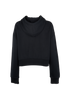 Balmain Logo Cropped Hoodie, back view