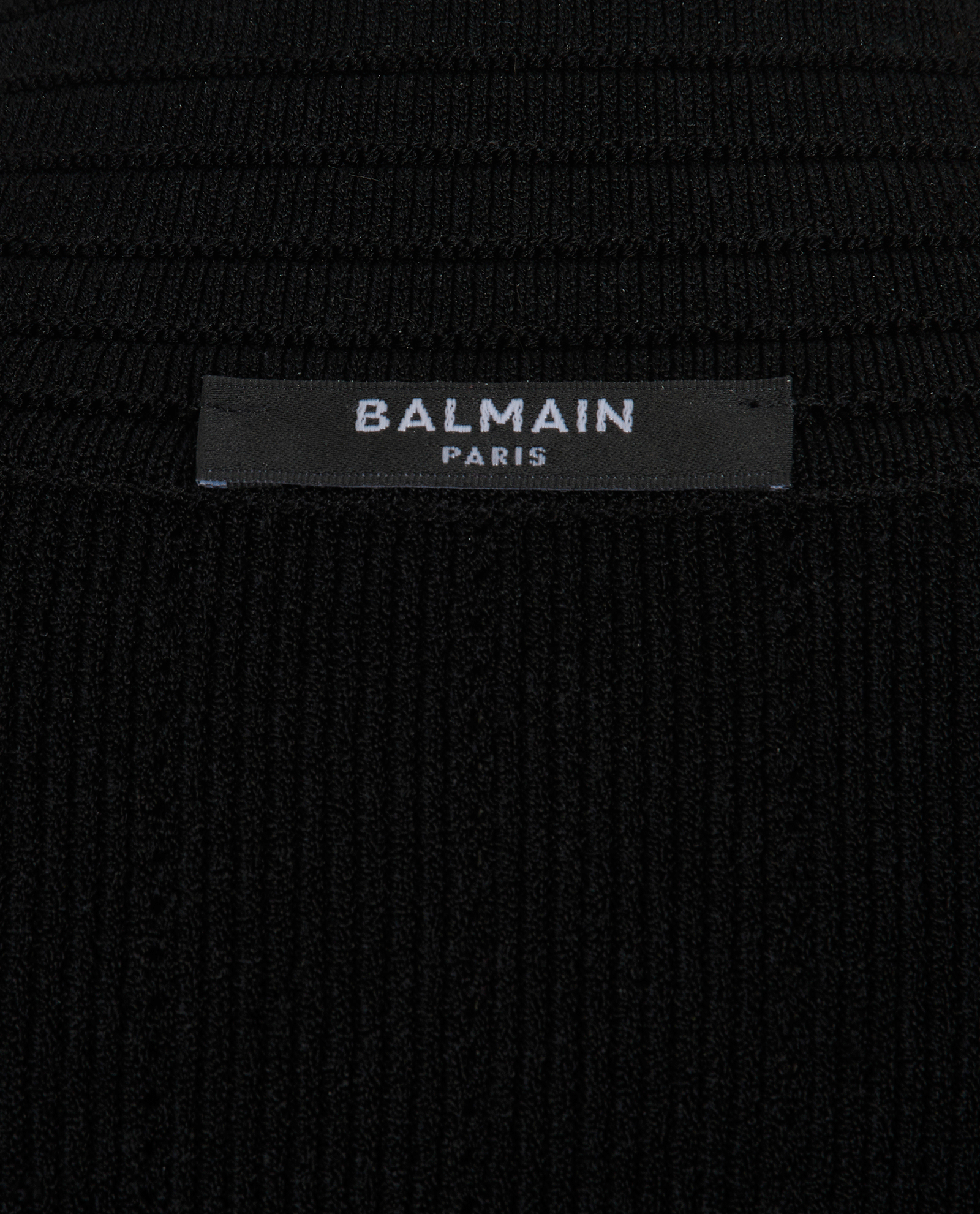 Balmain Zip Cardigan, &pound;250, Clothing, Black, Viscose, Other view