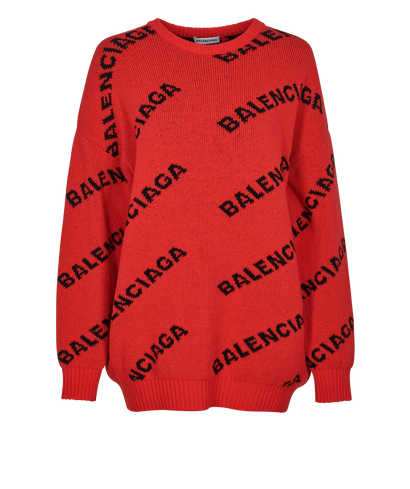 Balenciaga Oversized Logo Jumper, front view