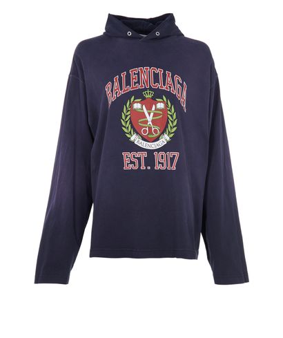Balenciaga College Logo Hoodie, front view