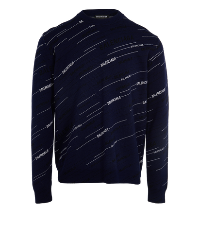 Balenciaga Multi Logo Jumper, front view