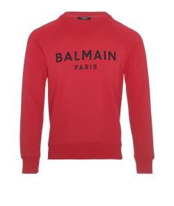 Paris Sweatshirt Men Balmain Crewneck Balmain Logo Sweatshirt