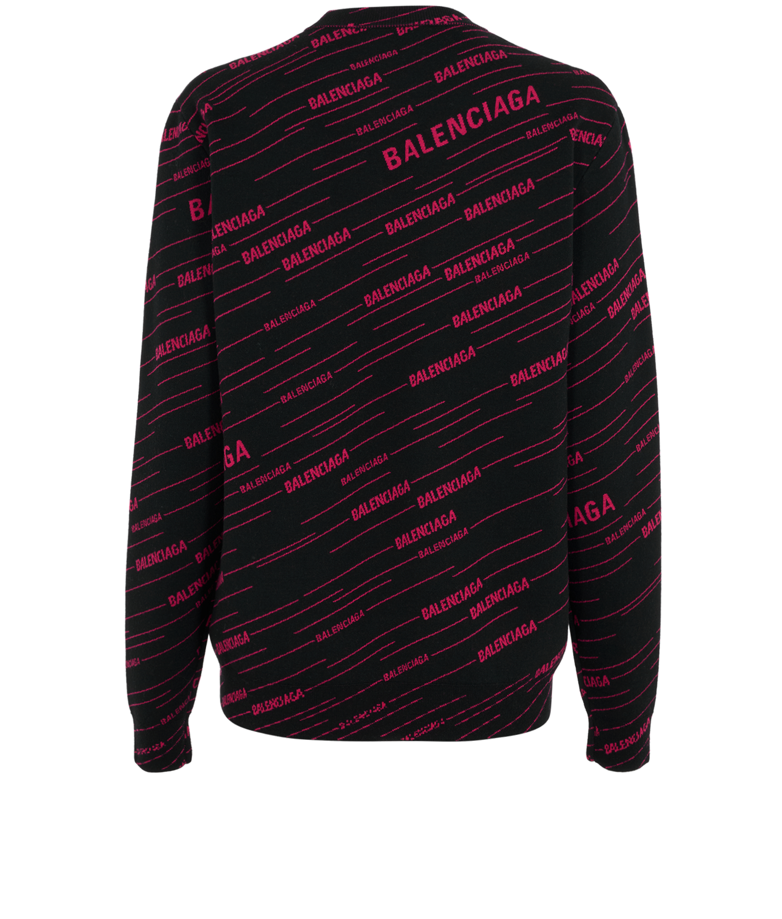 Balenciaga Logo Jumper, &pound;250, Clothing, Black/Red, Wool, Back view