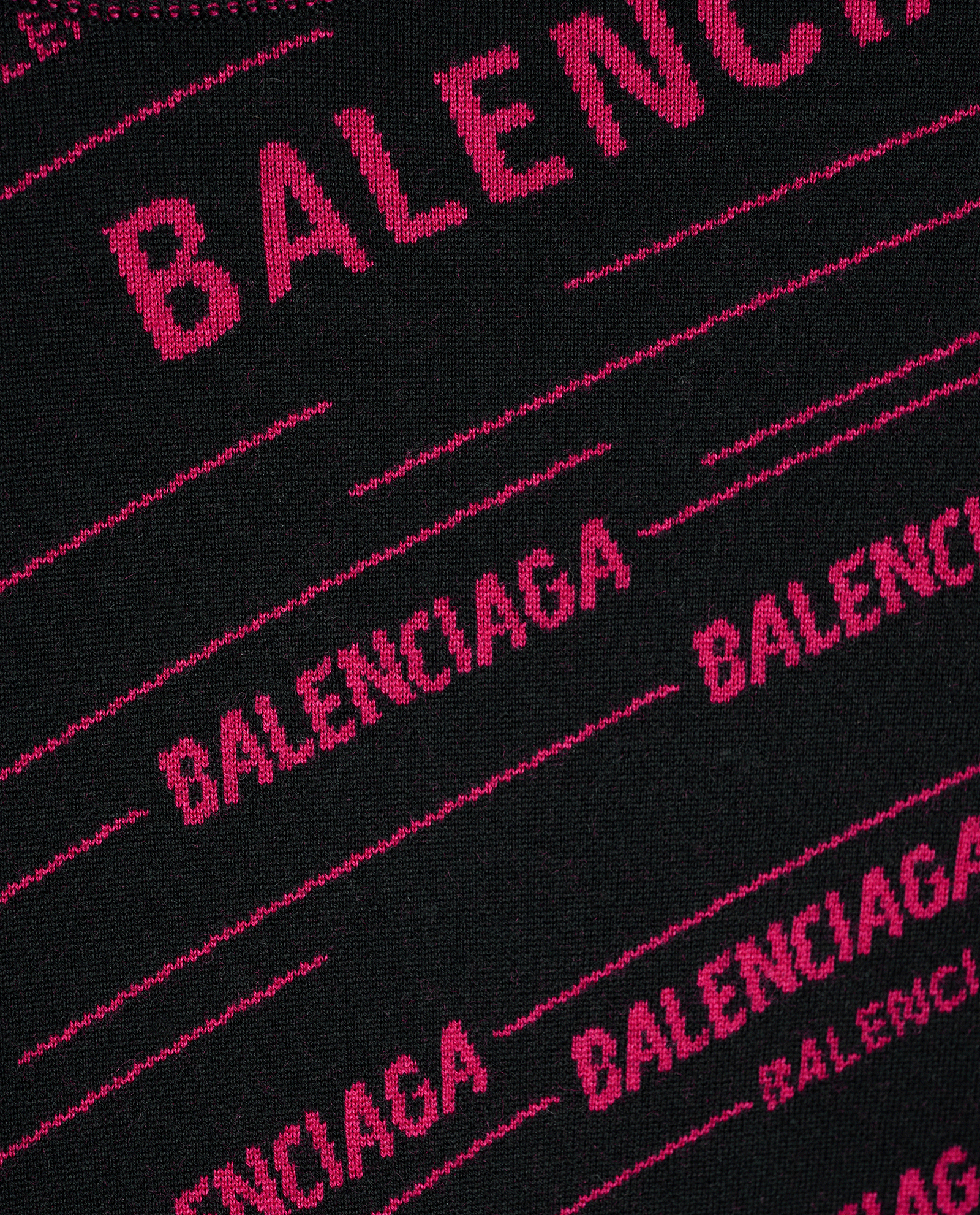 Balenciaga Logo Jumper, &pound;250, Clothing, Black/Red, Wool, Other view