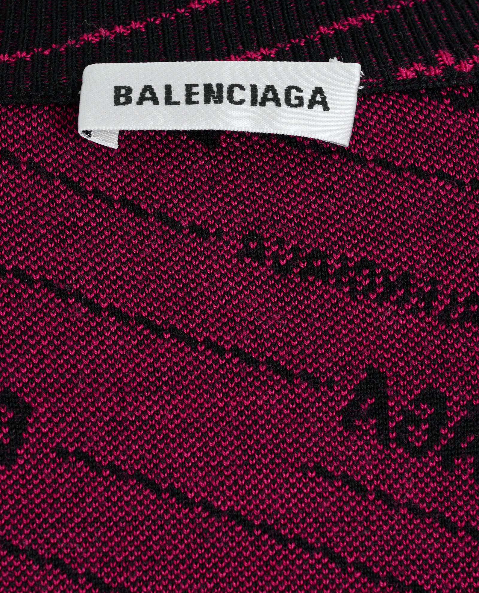 Balenciaga Logo Jumper, &pound;250, Clothing, Black/Red, Wool, Other view