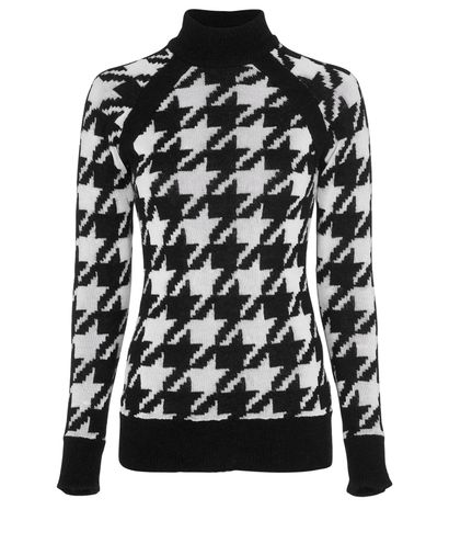 Balmain Houndstooth Knitted Sweater, front view