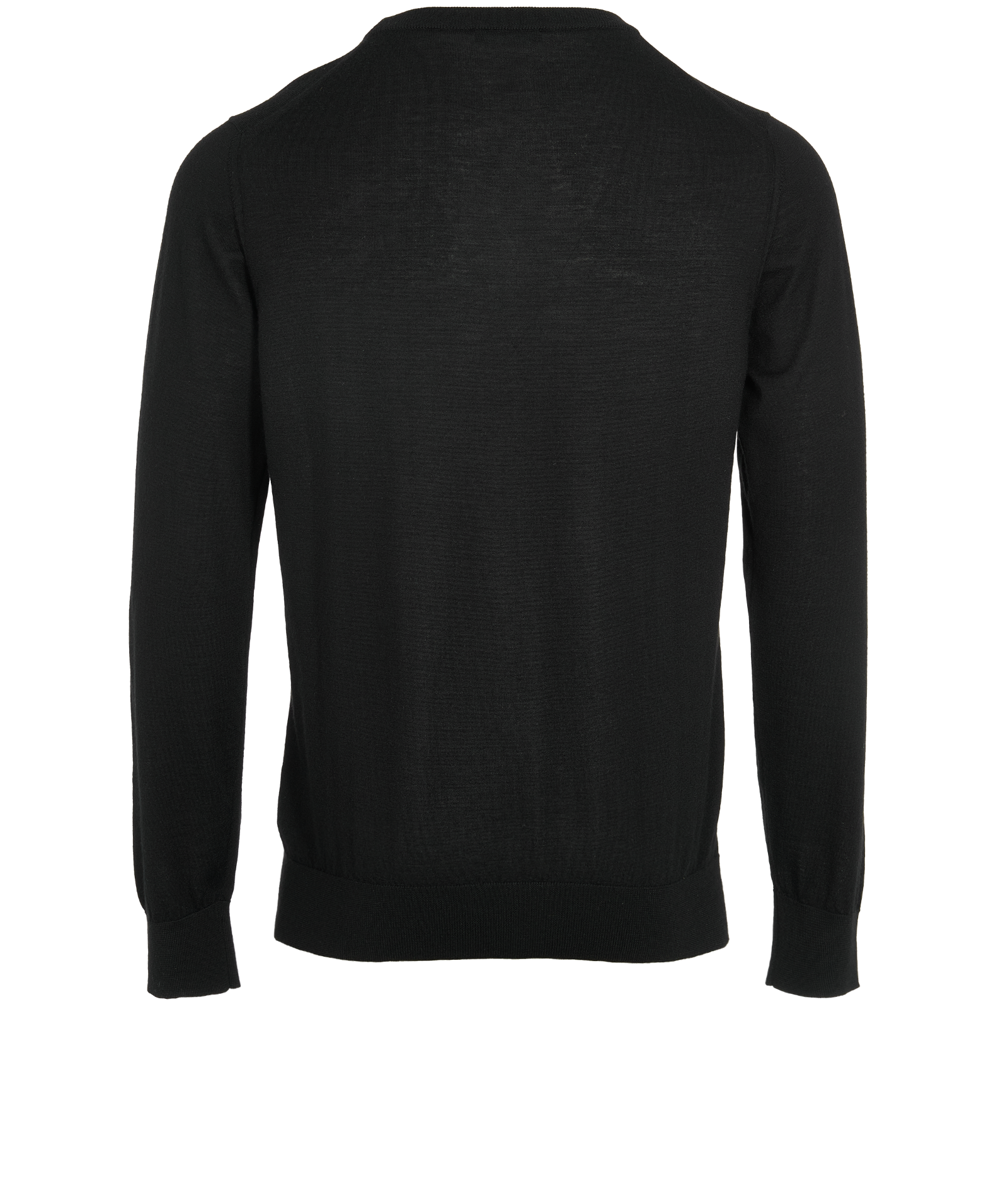 Balmain Crew Neck Logo Jumper, &pound;330, Clothing, Black, Cashmere, Back view