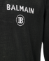 Balmain Crew Neck Logo Jumper, &pound;330, Clothing, Black, Cashmere, Other view