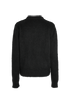 Balmain Retro Brushed Jumper, &pound;375, Clothing, Black, Mohair/Polyester (Polymer), Back view
