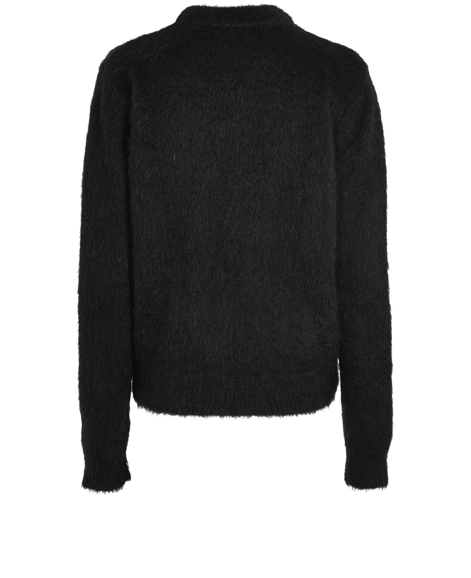 Balmain Retro Brushed Jumper, &pound;375, Clothing, Black, Mohair/Polyester (Polymer), Back view