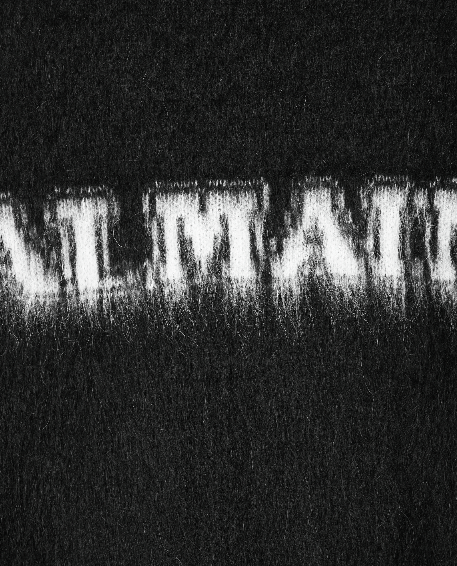 Balmain Retro Brushed Jumper, &pound;375, Clothing, Black, Mohair/Polyester (Polymer), Other view