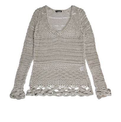 Balmain Crochet Jumper, front view