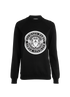 Balmain Logo Jumper, £150, Clothing, Black, Cotton, Front view