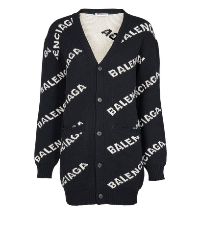 Balenciaga Logo Cardigan, front view