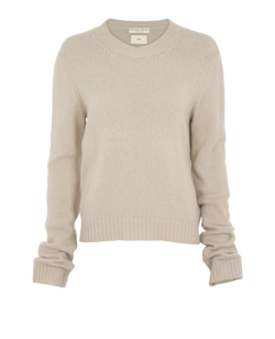 Bottega Veneta Knit Jumper, Cashmere, Beige, UK 14, 2*