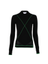 Bottega Veneta Salon 03 Stretchy Jumper, £150, Clothing, Black/Green, Viscose, Front view