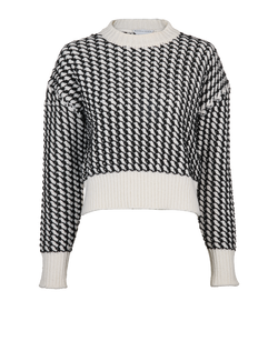 Bottega Veneta Chunky Rope Knit Jumper, Wool, White, Sz XS, 3*