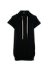 Bottega Veneta Lightweight Hoodie, &pound;250, Clothing, Black, Cotton, Front view