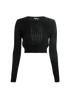 Bottega Veneta Knitted Cropped Jumper, front view