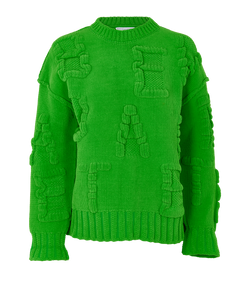 Bottega Veneta Alphabet Jumper, Mens, Poly, Green, Sz S, 2*