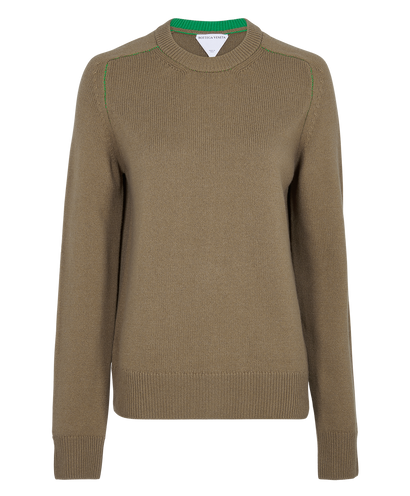 Bottega Veneta Green Stitching Jumper, front view