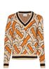 Burberry Monogram Intarsia Jumper, &pound;190, Front view