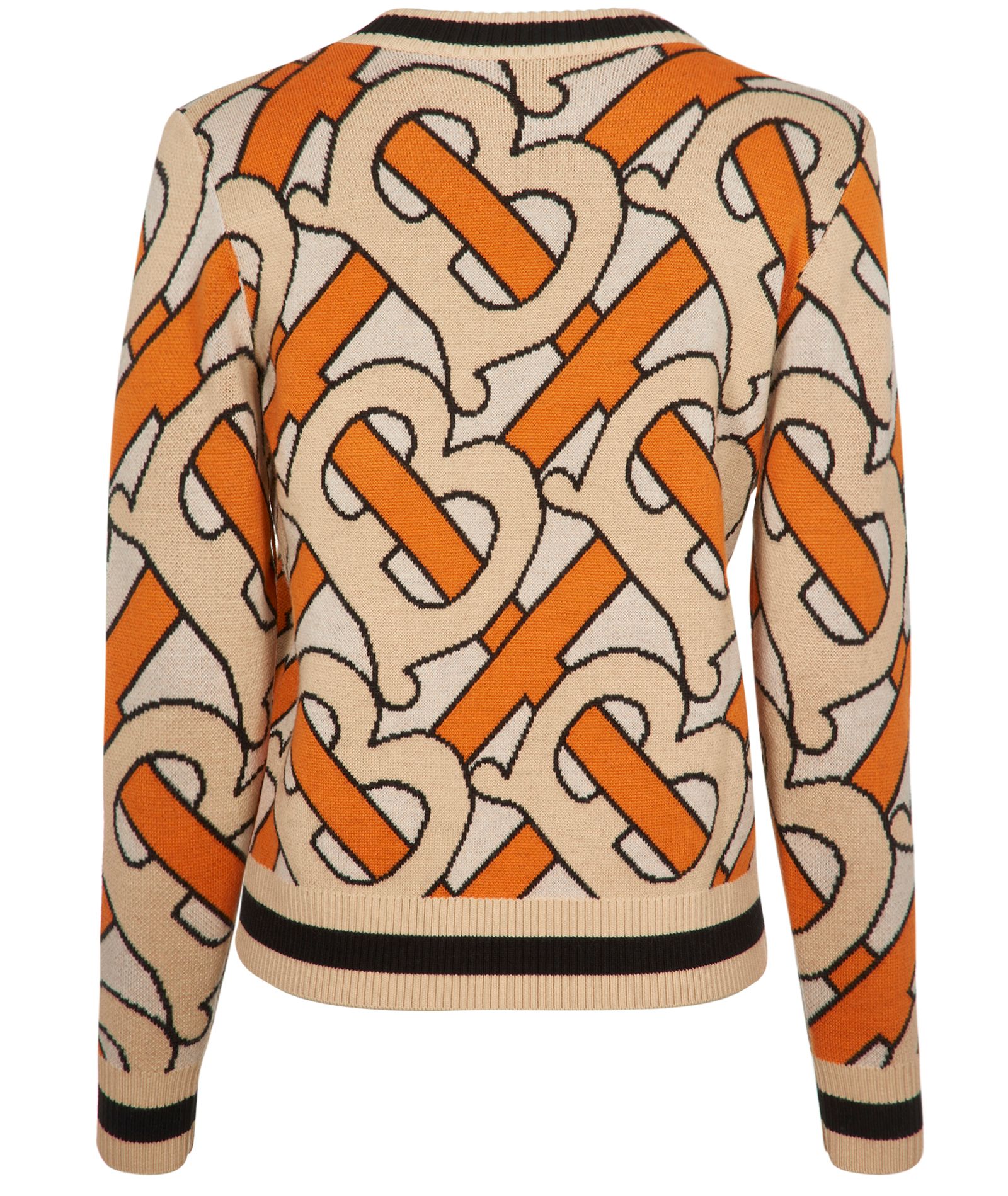 Burberry Monogram Intarsia Jumper, &pound;190, Back view