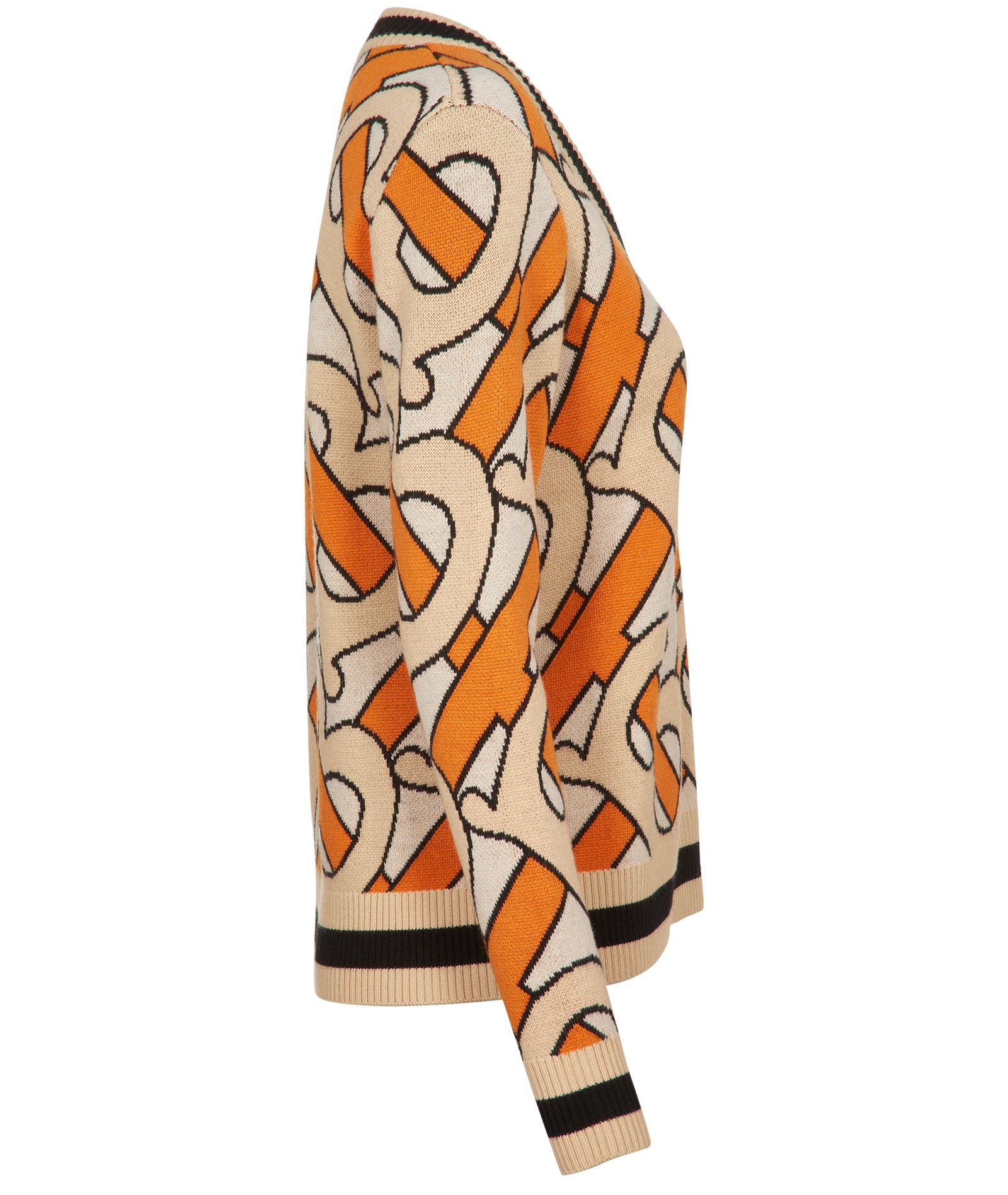 Burberry Monogram Intarsia Jumper, &pound;190, Side view