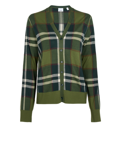 Burberry Check Cardigan, front view