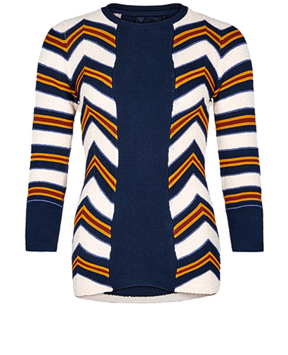 Burberry Chevron Striped Sweater, front view