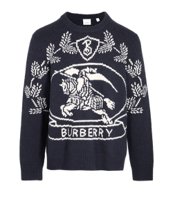 Burberry Jumper, Mens, Wool, Blue, Sz L, 3*