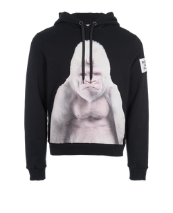 Burberry Gorilla Hoodie, Mens, Cotton, Black, Sz M, 2*