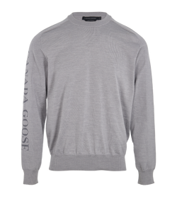 Canada Goose Knit Jumper, Mens, Wool, Grey, Sz L, 3*