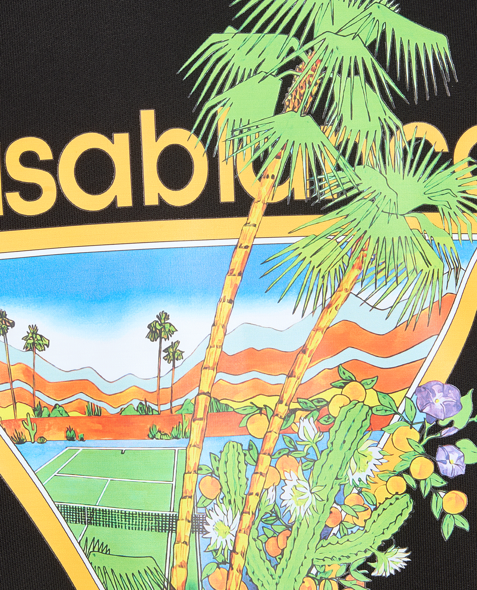 Casablanca Tennis Club Sweatshirt, &pound;195, Clothing, Black, Cotton, Other view