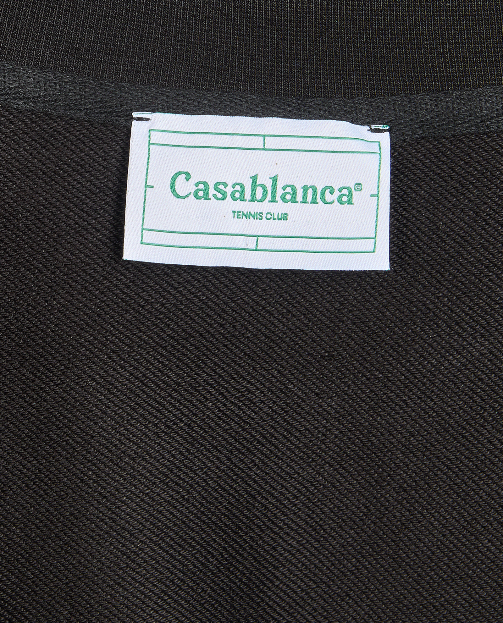Casablanca Tennis Club Sweatshirt, &pound;195, Clothing, Black, Cotton, Other view