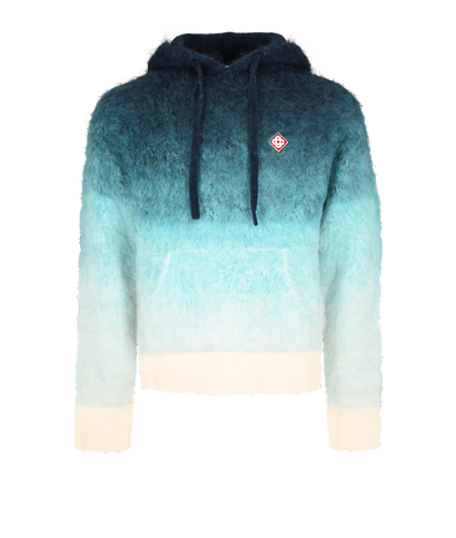 Casablanca Gradient Hoodie, £310, Clothing, Green/White, Mohair/Wool, Front view