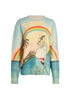 Casablanca Tennis Club Rainbow Print Jumper, front view