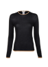 Celine Knitted Long Sleeves Top, front view