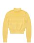 Celine Ruffle Nigh Neck Knit Jumper, back view