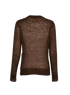 Celine Crewneck Knit Jumper, £150, Clothing, Brown, Mohair/Polyester Mix, Back view