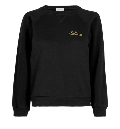 Celine Embroidered Logo Jumper, front view