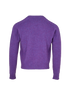 Celine Triomphe Embroidered Jumper, &pound;420, Clothing, Purple, Wool, Back view