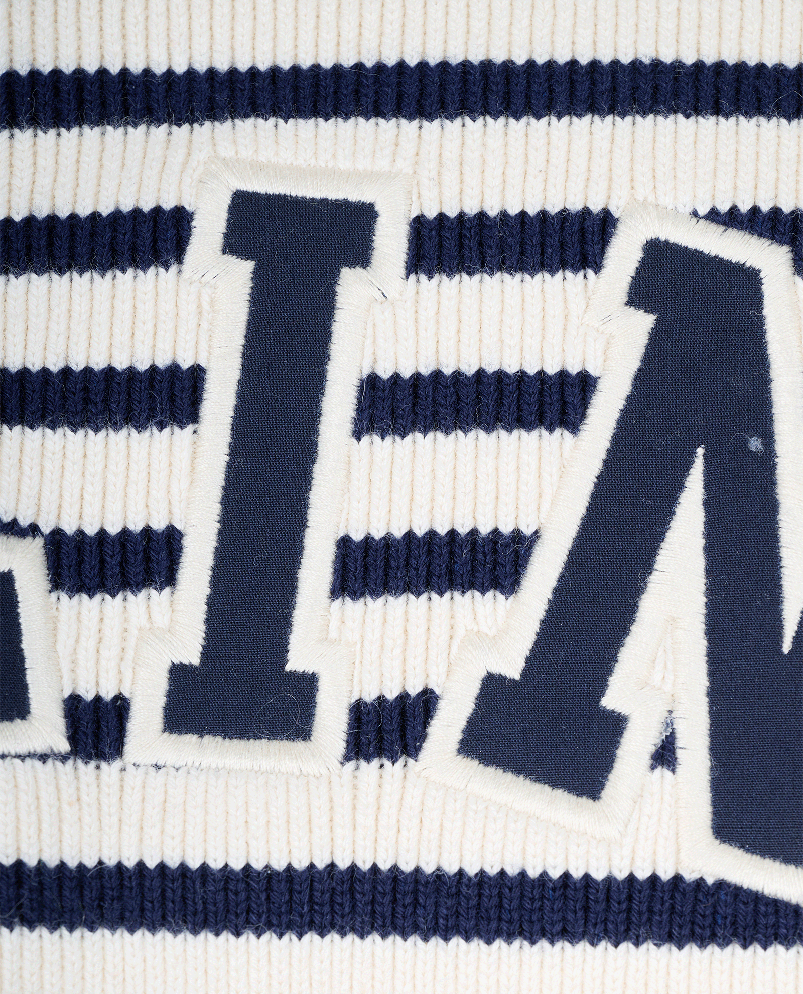 Celine Logo Striped Jumper, &pound;495, Clothing, Navy/White, Cotton, Other view