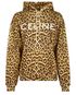 Celine Leopard Print Hoodie, front view