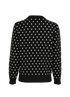 Celine Dots Jumper, &pound;250, Clothing, Black/White, Wool, Back view