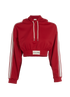 Celine Cropped Hoodie, &pound;350, Clothing, Red, Polyester, Front view