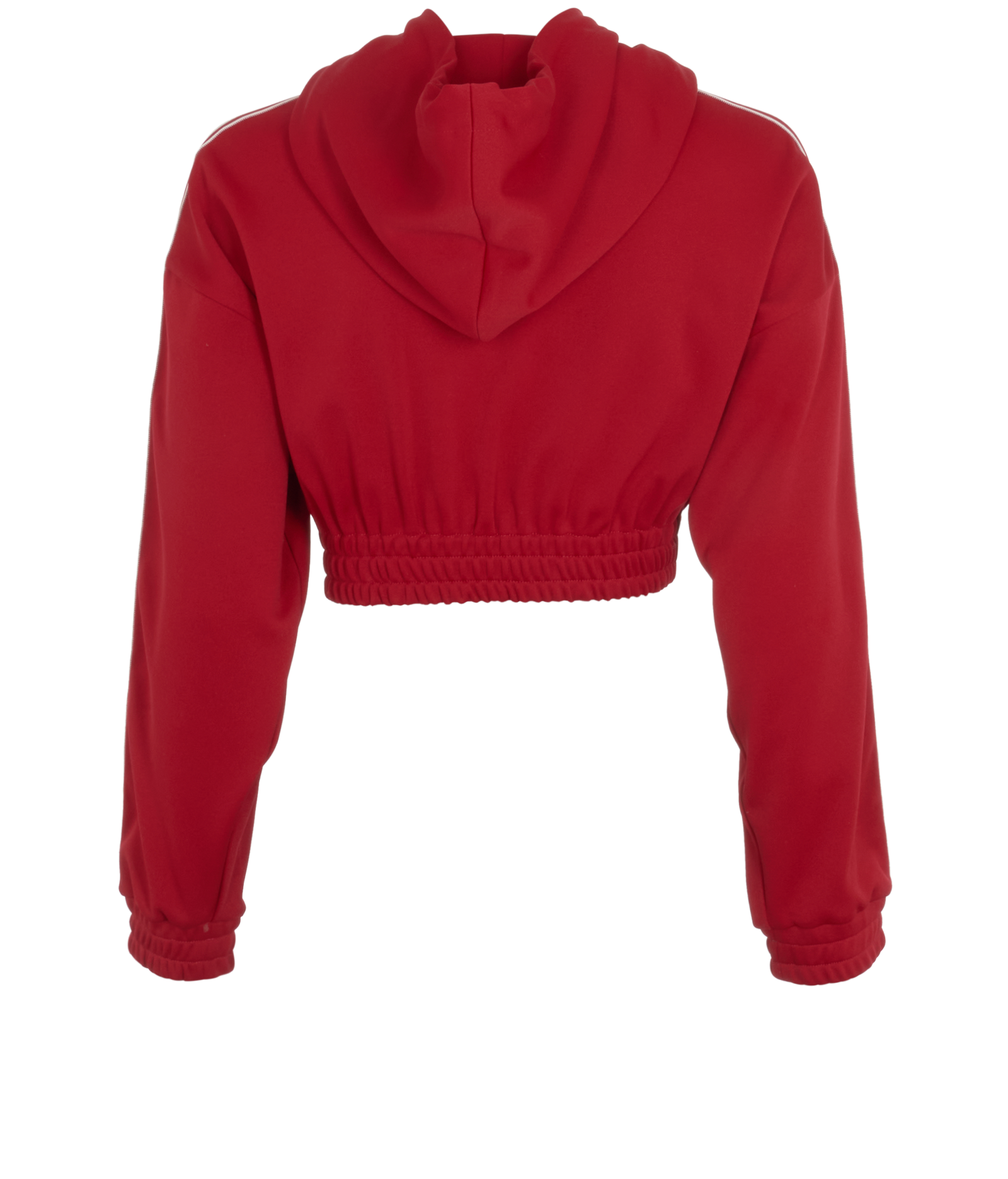 Celine Cropped Hoodie, &pound;350, Clothing, Red, Polyester, Back view
