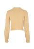 Celine Triomphe Embroidered Knit Cardigan, &pound;250, Clothing, Beige, Cashmere/Wool, Back view