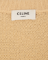 Celine Triomphe Embroidered Knit Cardigan, &pound;250, Clothing, Beige, Cashmere/Wool, Other view