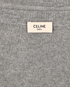 Celine Logo Drawstring Knit Jumper, £350, Clothing, Grey, Cashmere/Wool, Other view